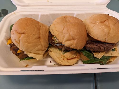 Burger Flight at SoBe Vegan in Fort Lauderdale