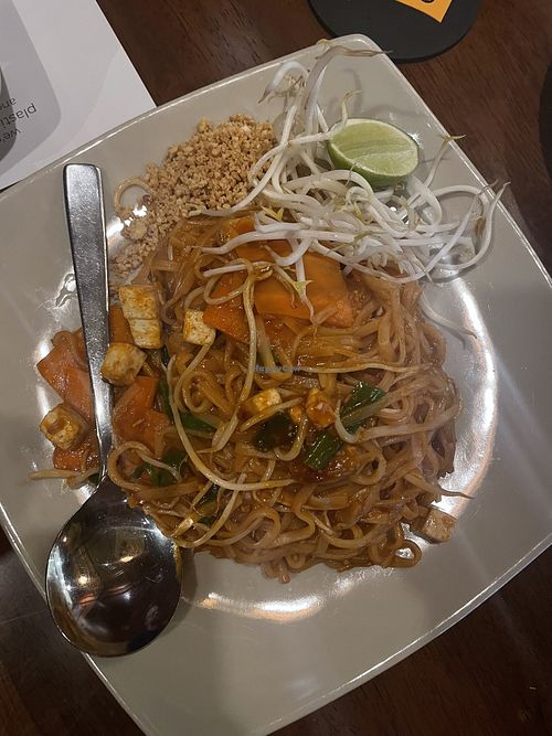 Vegan pad Thai  at Little Bangkok - Media City in Dubai