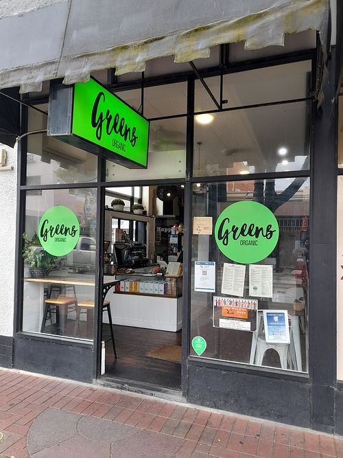 Street view at Green's Organics in Glenelg