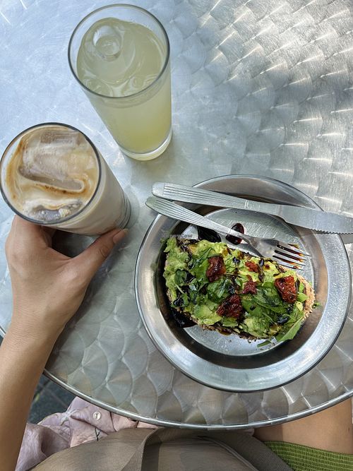 Avocado toast   at Cuervo Café in Buenos Aires