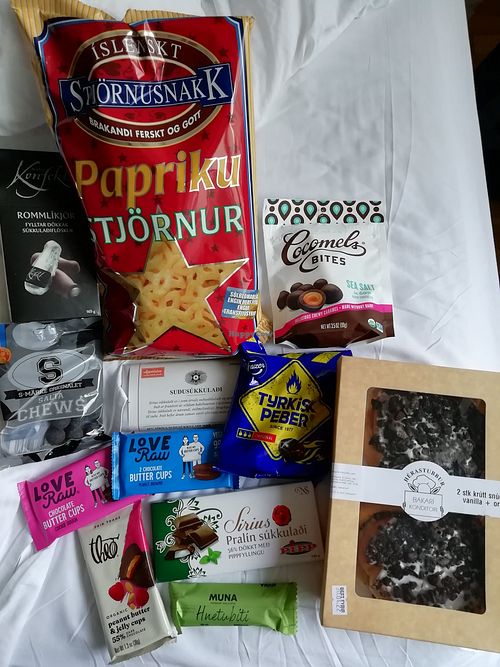 My restricted haul at Vegan Budin in Reykjavik