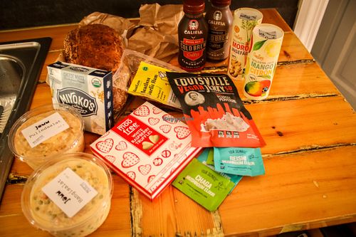 goodies from budin  at Vegan Budin in Reykjavik