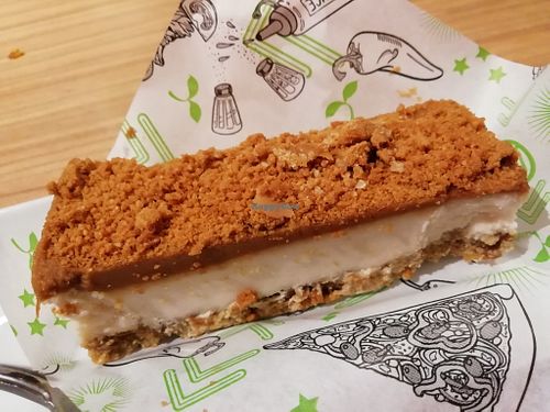 Vegan cheesecake at Pizza Hut - The Forge in Glasgow