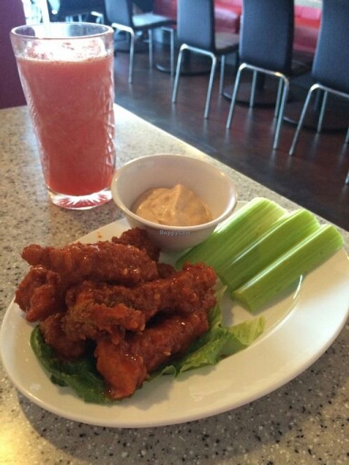buffalo wings and watermelon slushy at Mitasie 3 in Huntington Beach