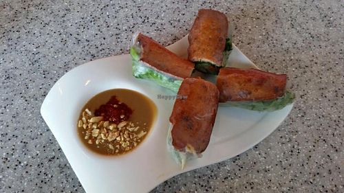 BBQ 'Pork' Spring Rolls at Mitasie 3. at Mitasie 3 in Huntington Beach