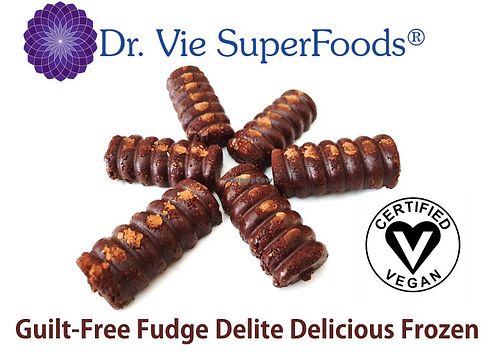 33g each Dr. Vie Superfoods. Raw vegan gluten-free, low GI. Chia, linseeds, quinoa, cacao, cherries, vanilla. Delicious frozen guilt free dessert. Uber Eats or order pick up in KZN at Dr. Vie SuperFoods in Durban