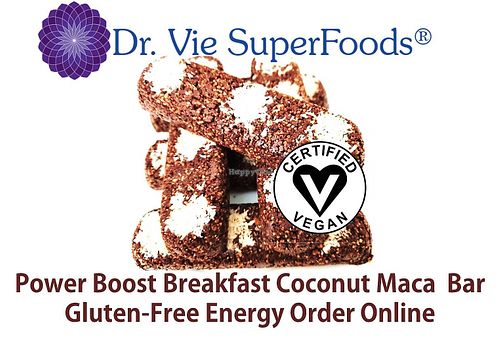 44 g each Dr. Vie Superfoods. Raw vegan gluten-free, low GI, Chia, linseeds, quinoa, cacao, cherries, coconut maca. Delicious breakfast energy on the run. Uber Eats delivery/pickup at Dr. Vie SuperFoods in Durban