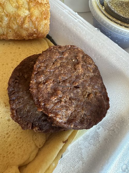 Sausage patties  at A Peace of Soul in Columbia