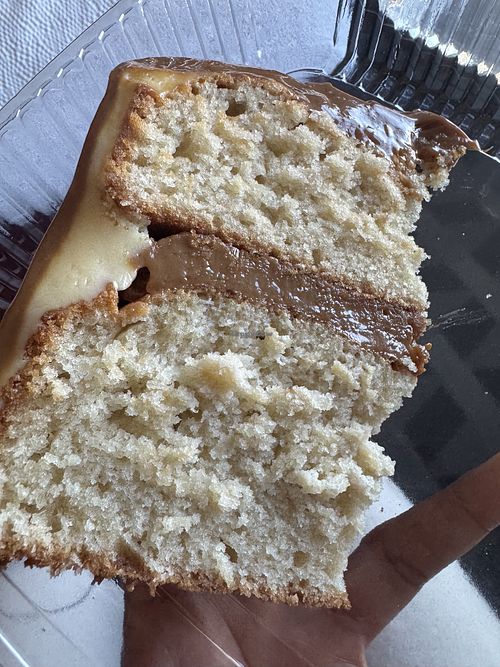 Caramel cake!  at A Peace of Soul in Columbia