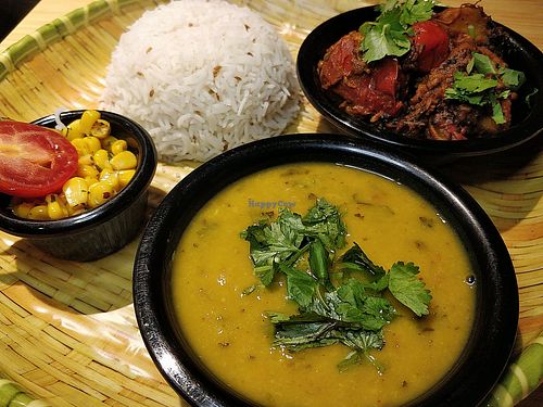 Aloo achari meal (vegan) at Sove in Central Singapore