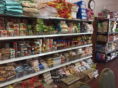 vegan dry foods for sale at Kedai Mie in Denpasar