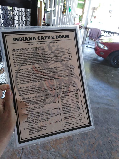 Menu at Keadoi Kitchen in Langkawi