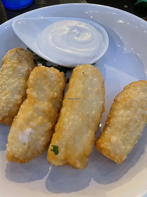 Tequenos, Venezuelan fried cheese sticks with aioli  at Kale My Name in Chicago