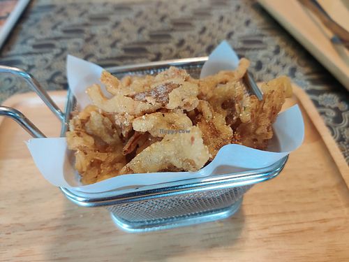 Fried mushrooms at Thanks Mushroom in Rayong