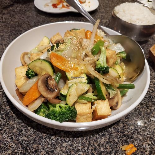 Stir Fry vegetables and stir-fry at Soban Korean Cuisine in Petaluma