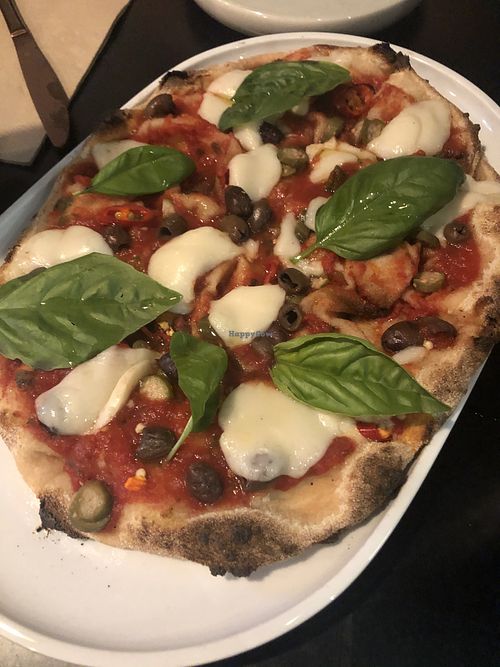 Pizza putanesca at Nonna's Nightmare in West End