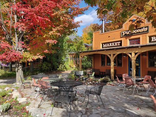 The bakery from the outside at Cafe DiCocoa and Market in Bethel