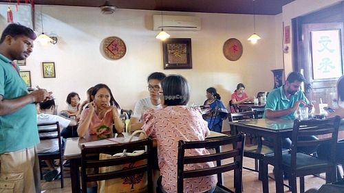 2pm crowd on a public holiday  at Sweet Garden Vegetarian Restaurant in Petaling Jaya
