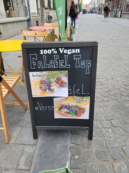 Outside at Falafel Top in Leuven