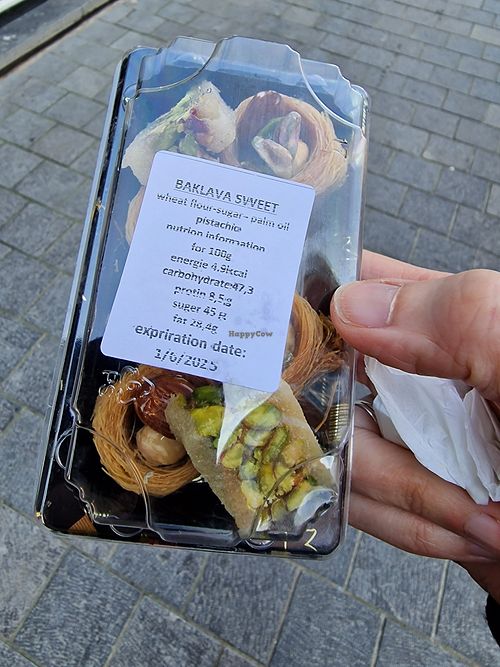 Vegan desserts yummy!!! at Falafel Top in Leuven