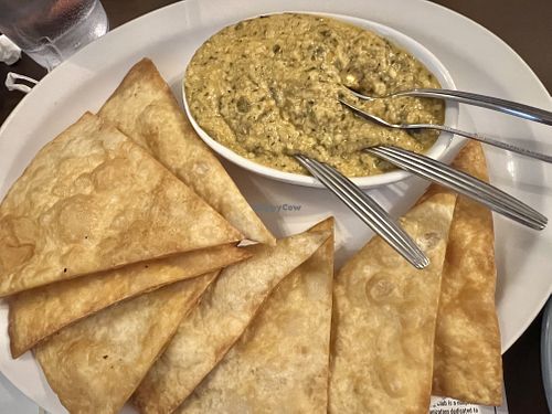 Vegan spinach artichoke dip (SO YUM!)  at Queens Coach in Niagara Falls