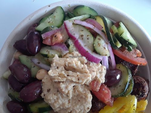 Hummus, veggies, lentils! at The Simple Greek in Munster