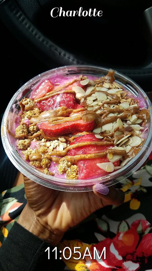 Nutty By Nature Acaí bowl at Green Brothers Juice Company in Charlotte