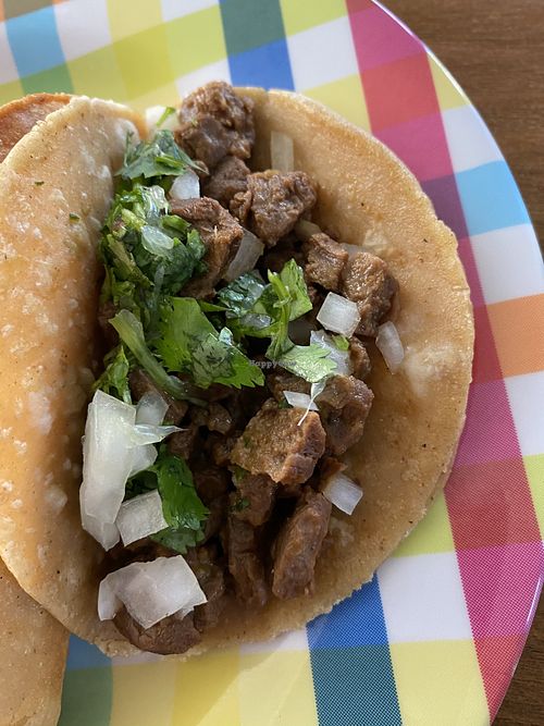 Asada taco at Chicana Vegana in Fullerton