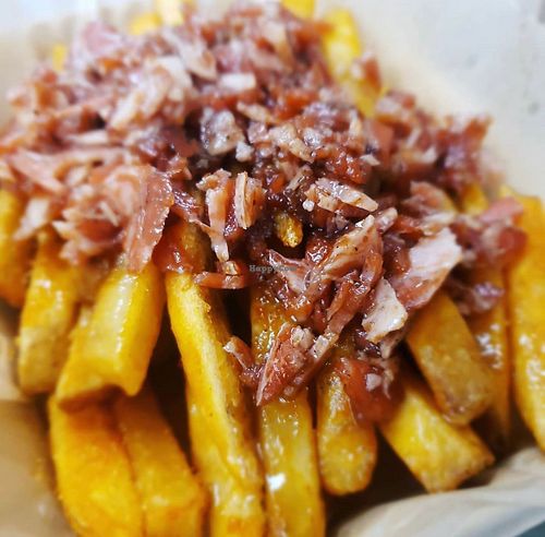Maple Bac'n Fries at Chicana Vegana in Fullerton