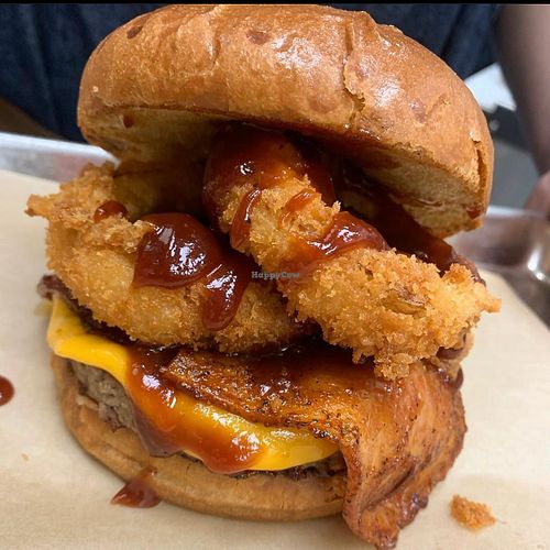 Wild West Burger n Fries at Chicana Vegana in Fullerton