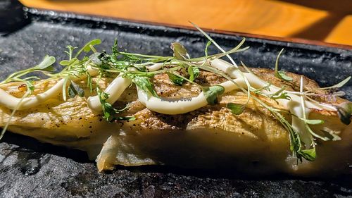 Eggplant with vegan sauce at The Argentine Experience in Buenos Aires