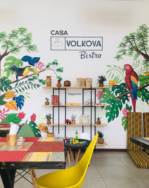 Bistro sign at Casa Volkova in La Fortuna