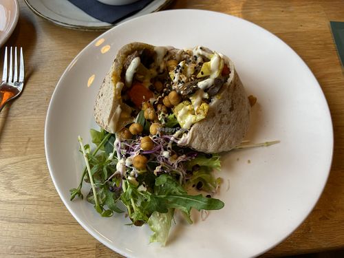 Vegan pita   at Brasserie Zuss in Boxmeer