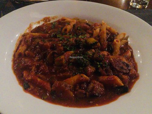 Penne Vegana at Il Pellicano Cucina Italiana in Caye Caulker
