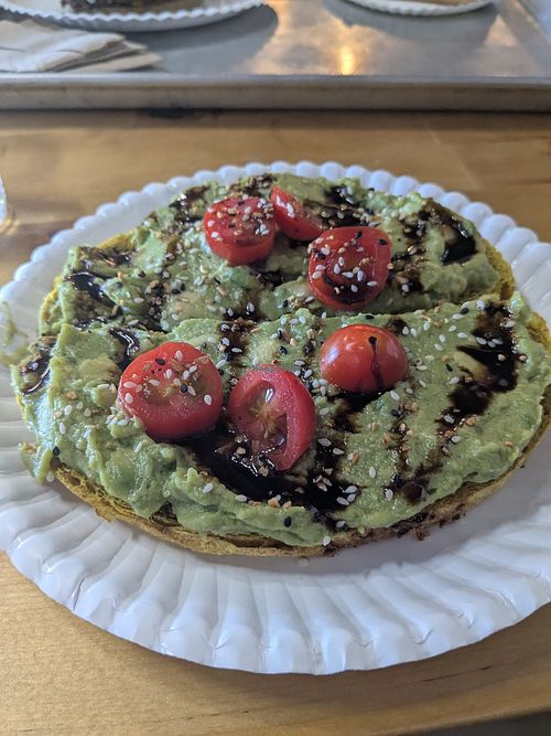 Avocado toast at Mystic Coffee in Hollywood