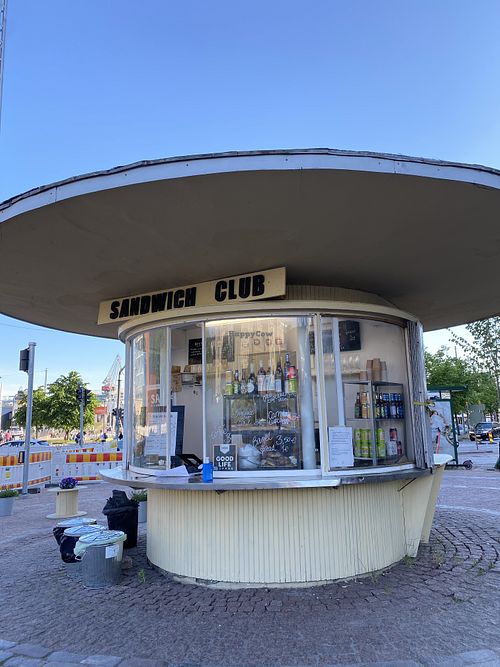 The kiosk at Sandwich Club - Hietalahdenranta in Helsinki
