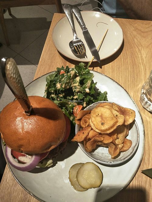 Burger at Green Friday in Shanghai