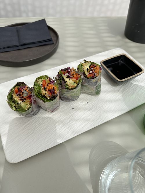 Spring rolls  at Koukoumi Hotel in Mykonos