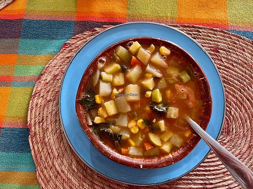 Sopa de verduras (vegetable soup) at Frida in Ajijic