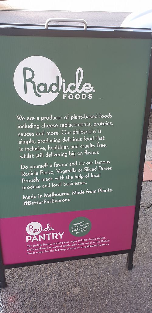About at Radicle Foods in Flemington