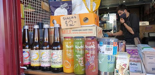 Drinks at Radicle Foods in Flemington