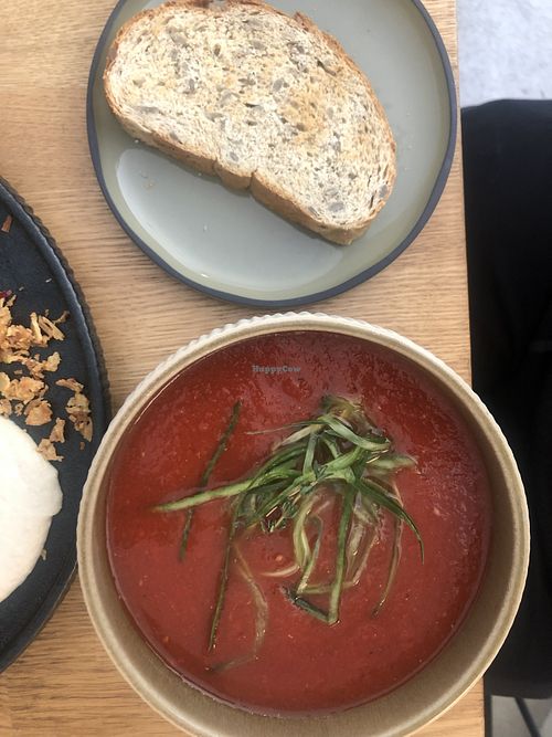 gazpacho soup at Kringel in Tallinn