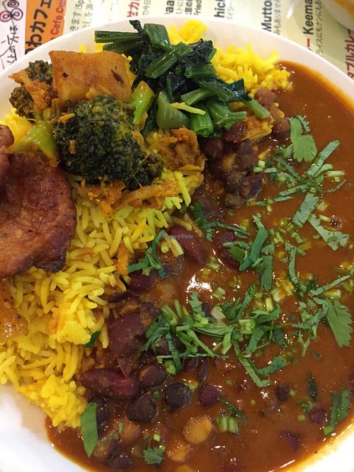 Black bean curry at WanoWa Cafe in Osaka