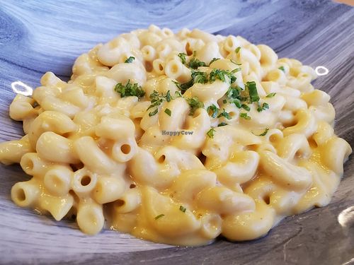 Mac and cheese at Vegan Inc in Puerto Vallarta