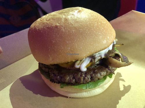 Mushroom impossible vegan cheese at Love Handle in Central Singapore