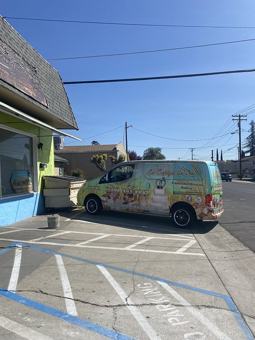 Company van with signage  at La Espiga De Oro in Salida