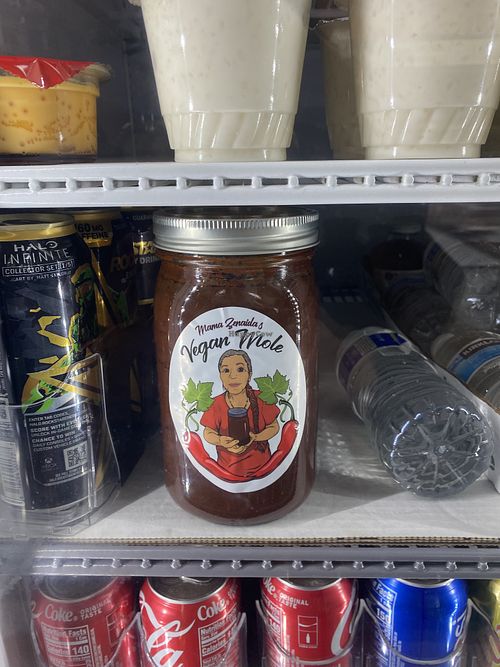 Vegan Mole in Display Case  at La Espiga De Oro in Salida