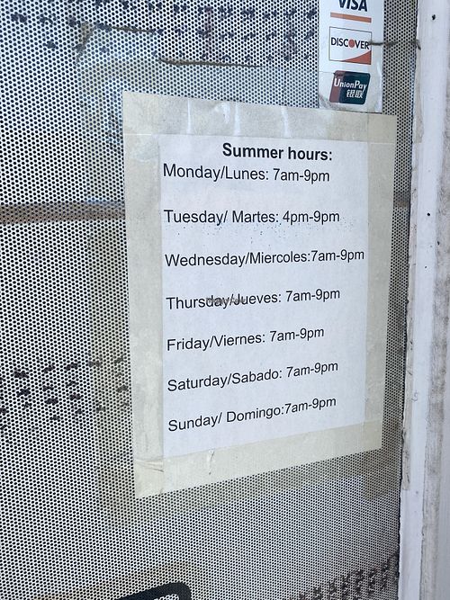 Note Tuesday during the summer they don’t open until 4PM  at La Espiga De Oro in Salida