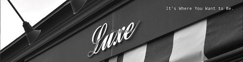 luxe’s website logo at Luxe Bar & Grill in Birmingham