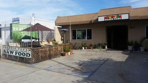 outside at Peace Pies in San Diego